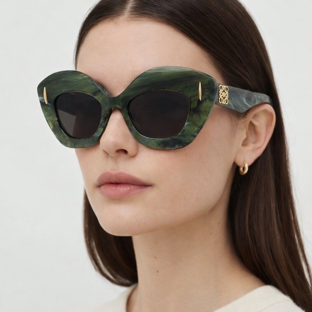 Loewe Anagram Green Sunglasses